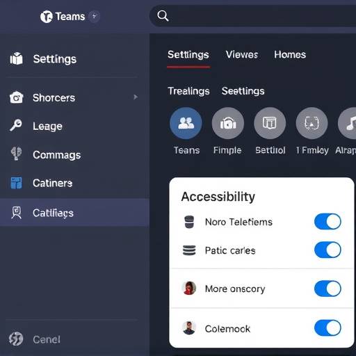 Microsoft Teams accessibility settings